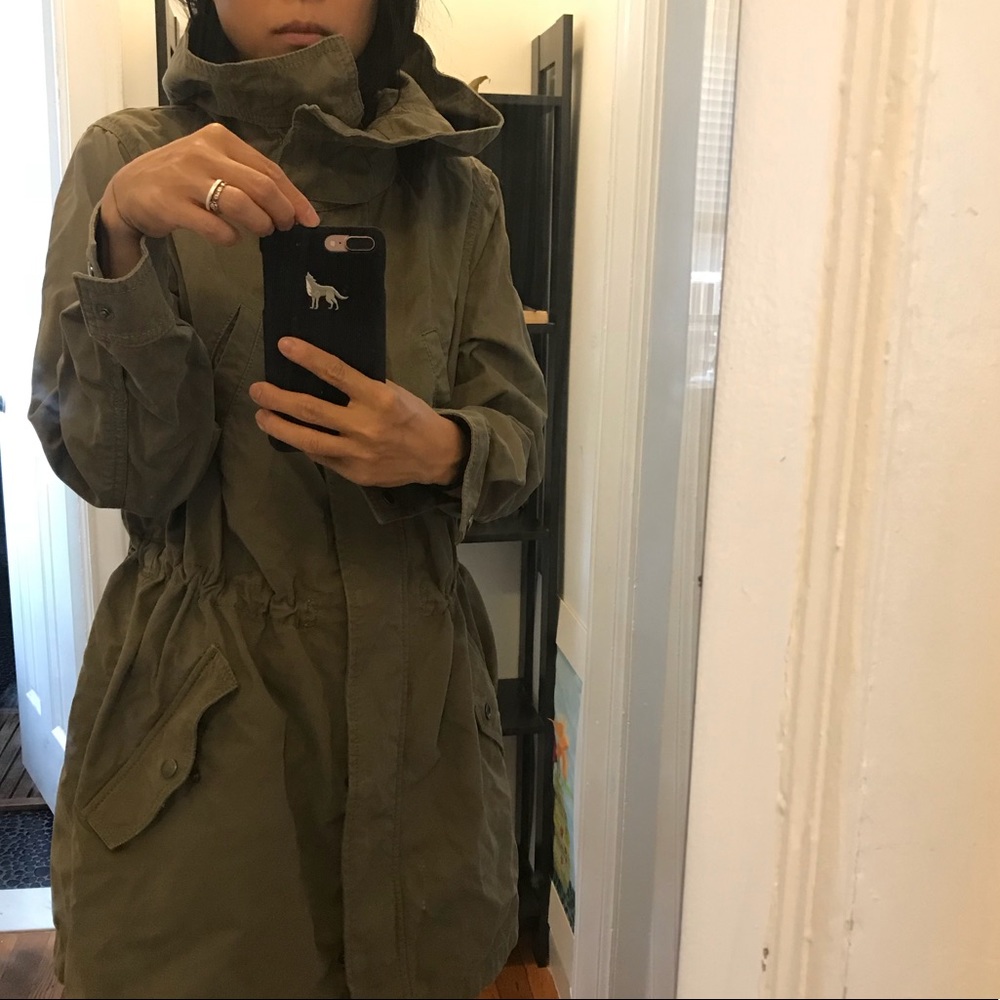 Army Green Fall Trench Coat/Jacket